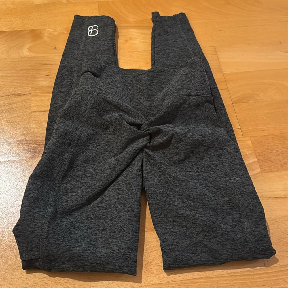 Bombshell Sportswear Dark Gray Leggings with Logo